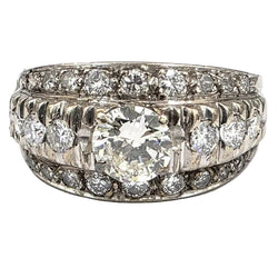 Bague en or blanc et diamants - Castafiore