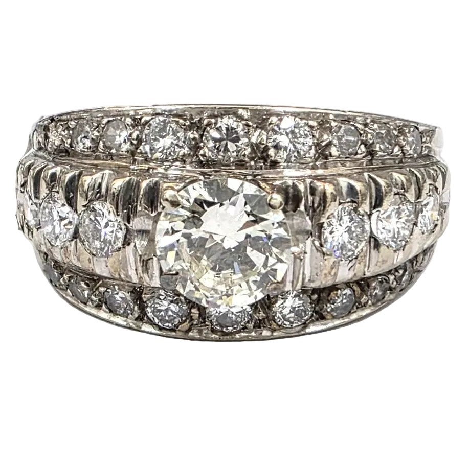 Bague en or blanc et diamants - Castafiore