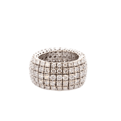 Bague en or blanc et diamants - Castafiore