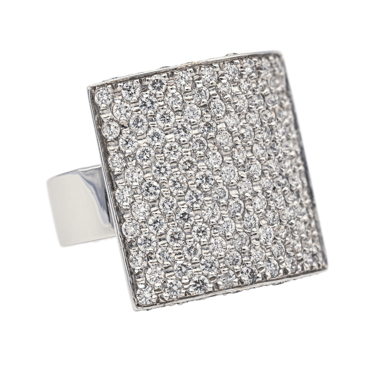 Bague en or blanc et diamants - Castafiore