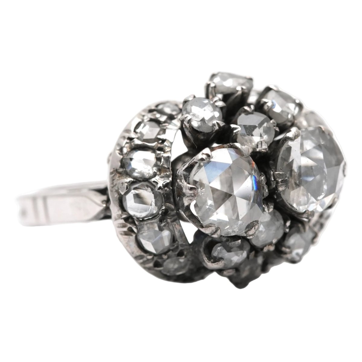 Bague en or blanc et diamants - Castafiore