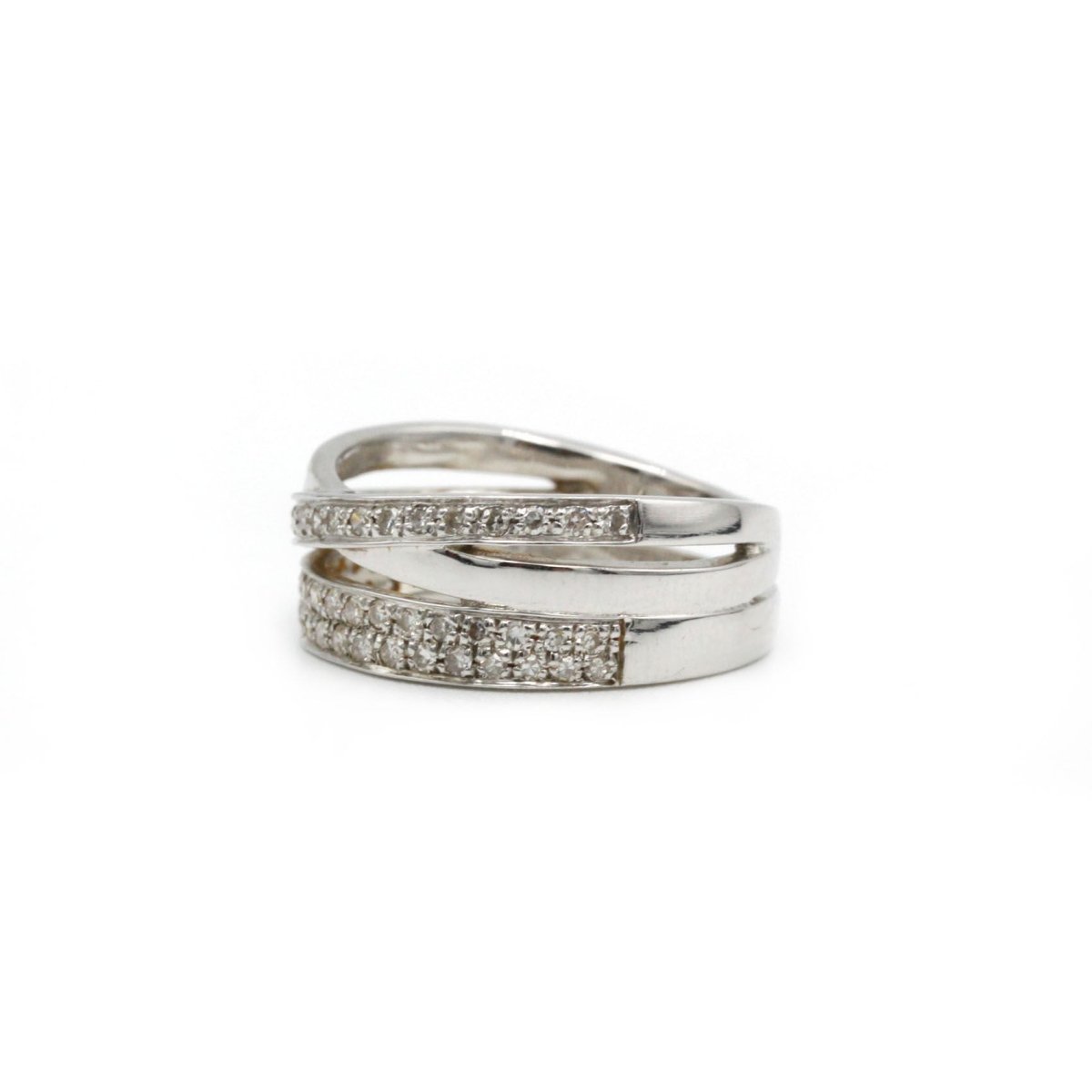Bague en or blanc et diamants - Castafiore