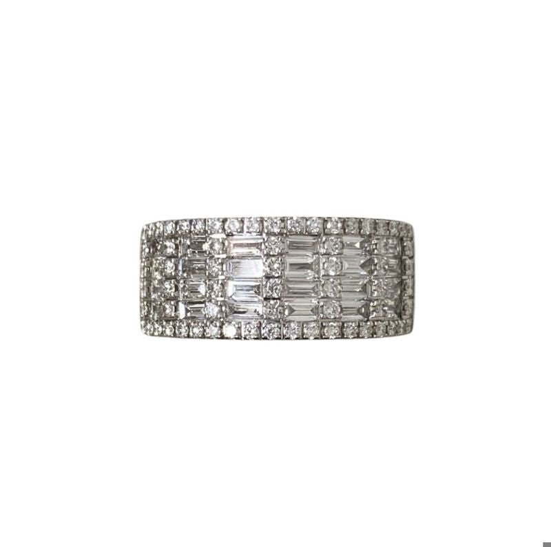 Bague en or blanc et diamants - Castafiore