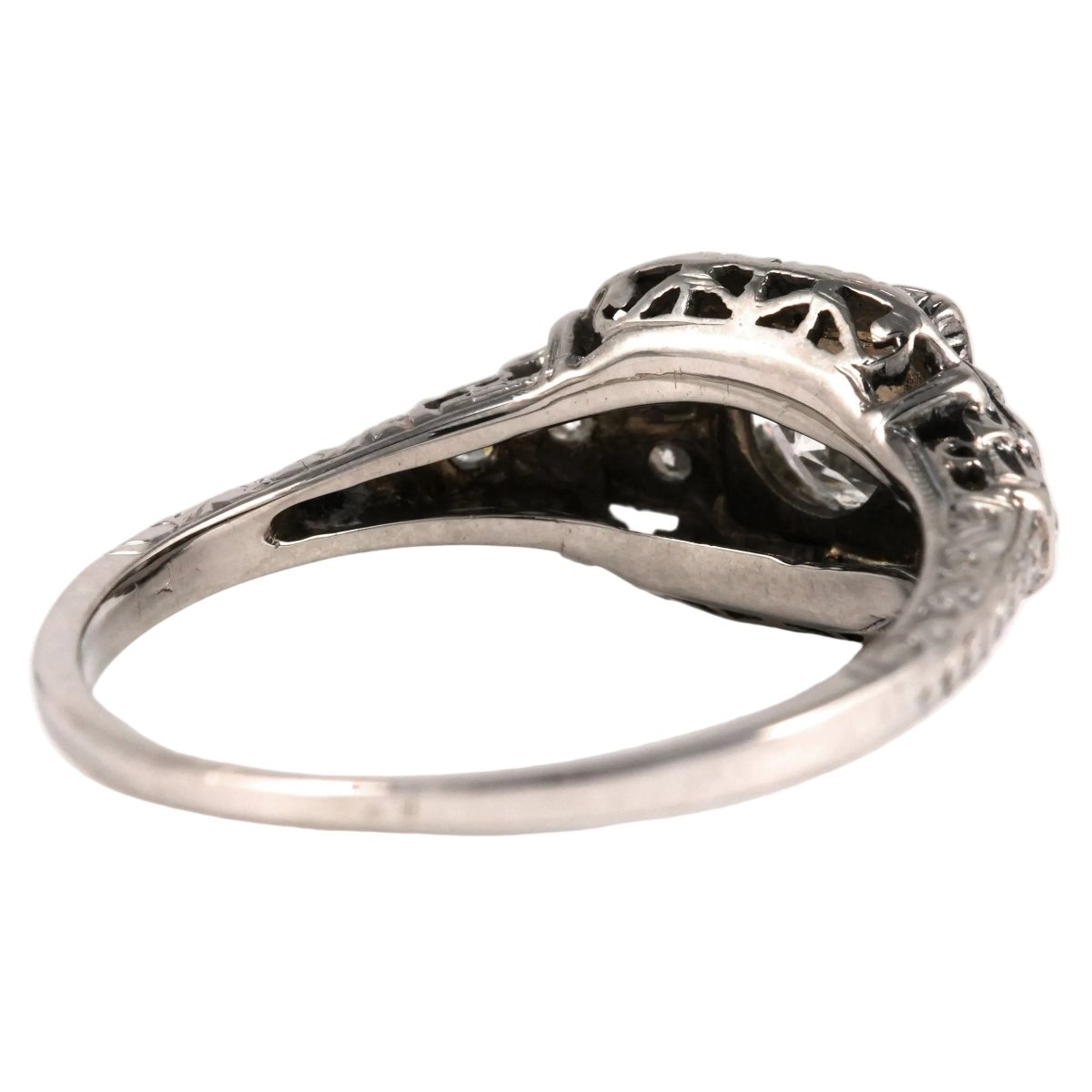 Bague en or blanc et diamants - Castafiore