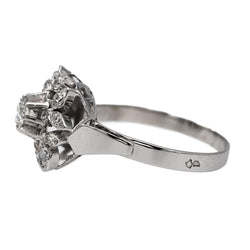 Bague en or blanc et diamants - Castafiore