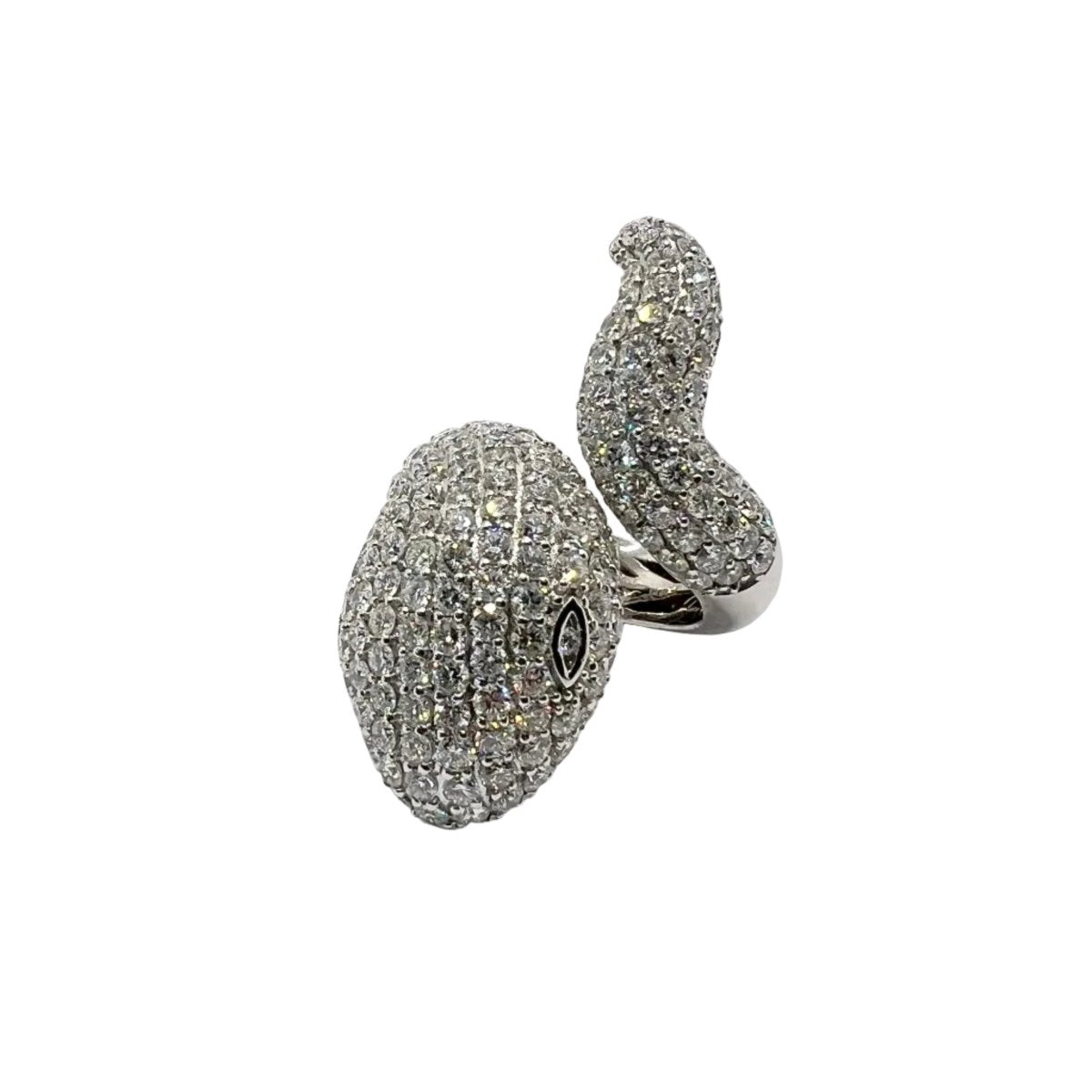 Bague en or blanc et diamants - Castafiore