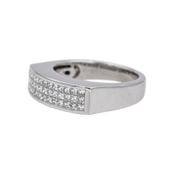 Bague en or blanc et diamants - Castafiore