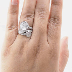 Bague en or blanc et diamants - Castafiore