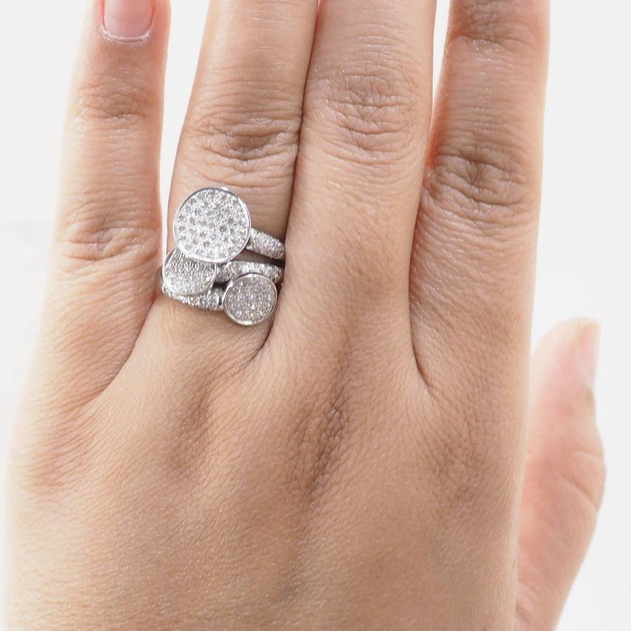 Bague en or blanc et diamants - Castafiore