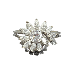 Bague en or blanc et diamants - Castafiore