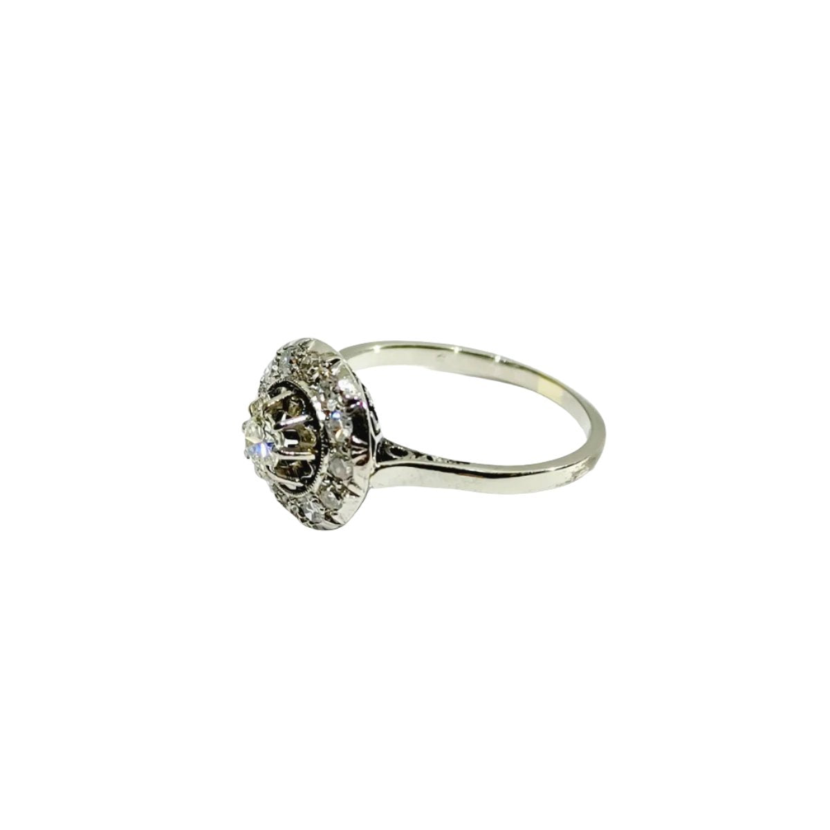 Bague En Or Blanc Et Diamants - Castafiore