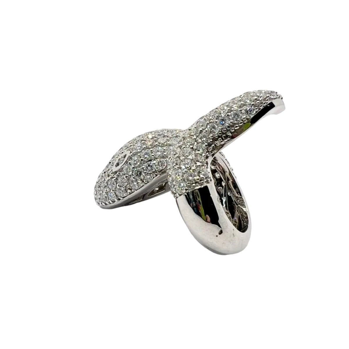 Bague en or blanc et diamants - Castafiore