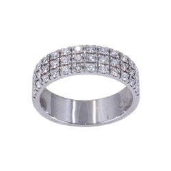 Bague en or blanc et diamants - Castafiore