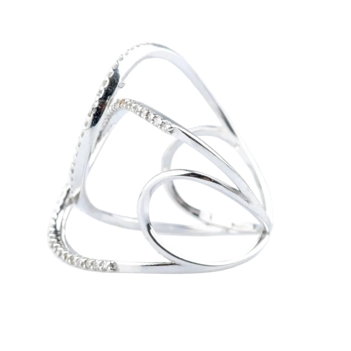 Bague en or blanc et diamants - Castafiore