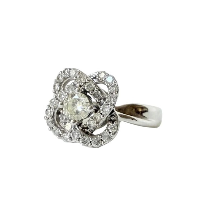 Bague en or blanc et diamants - Castafiore