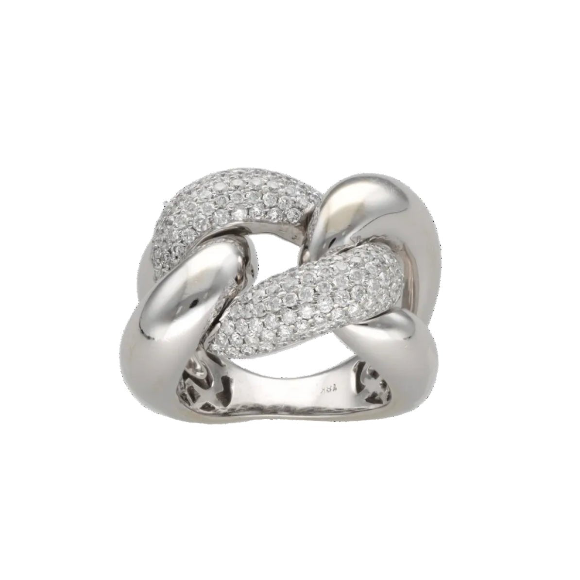 Bague en or blanc et diamants - Castafiore