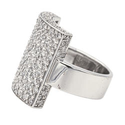 Bague en or blanc et diamants - Castafiore