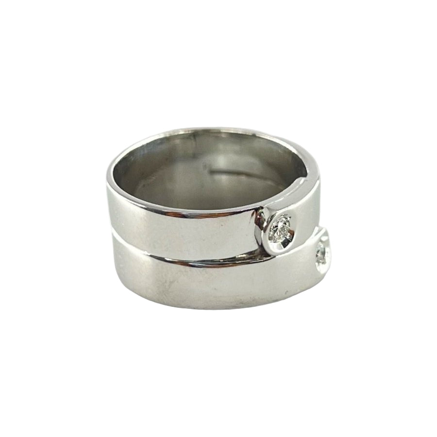 Bague en or blanc et diamants - Castafiore