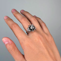 Bague en or blanc et diamants - Castafiore