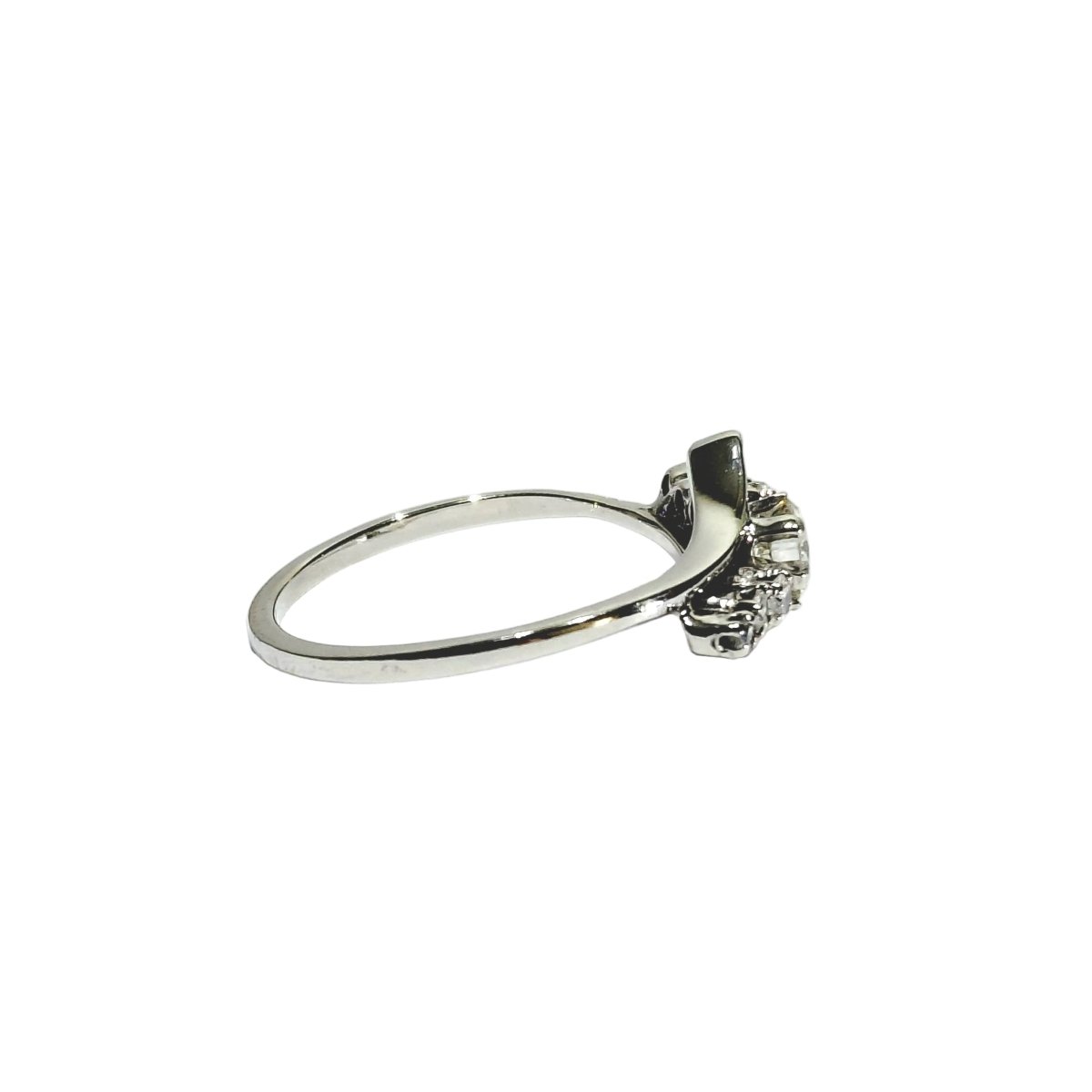Bague en or blanc et diamants - Castafiore