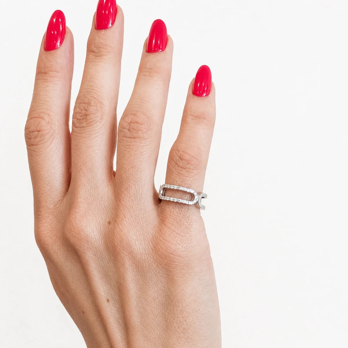 Bague en or blanc et diamants - Castafiore