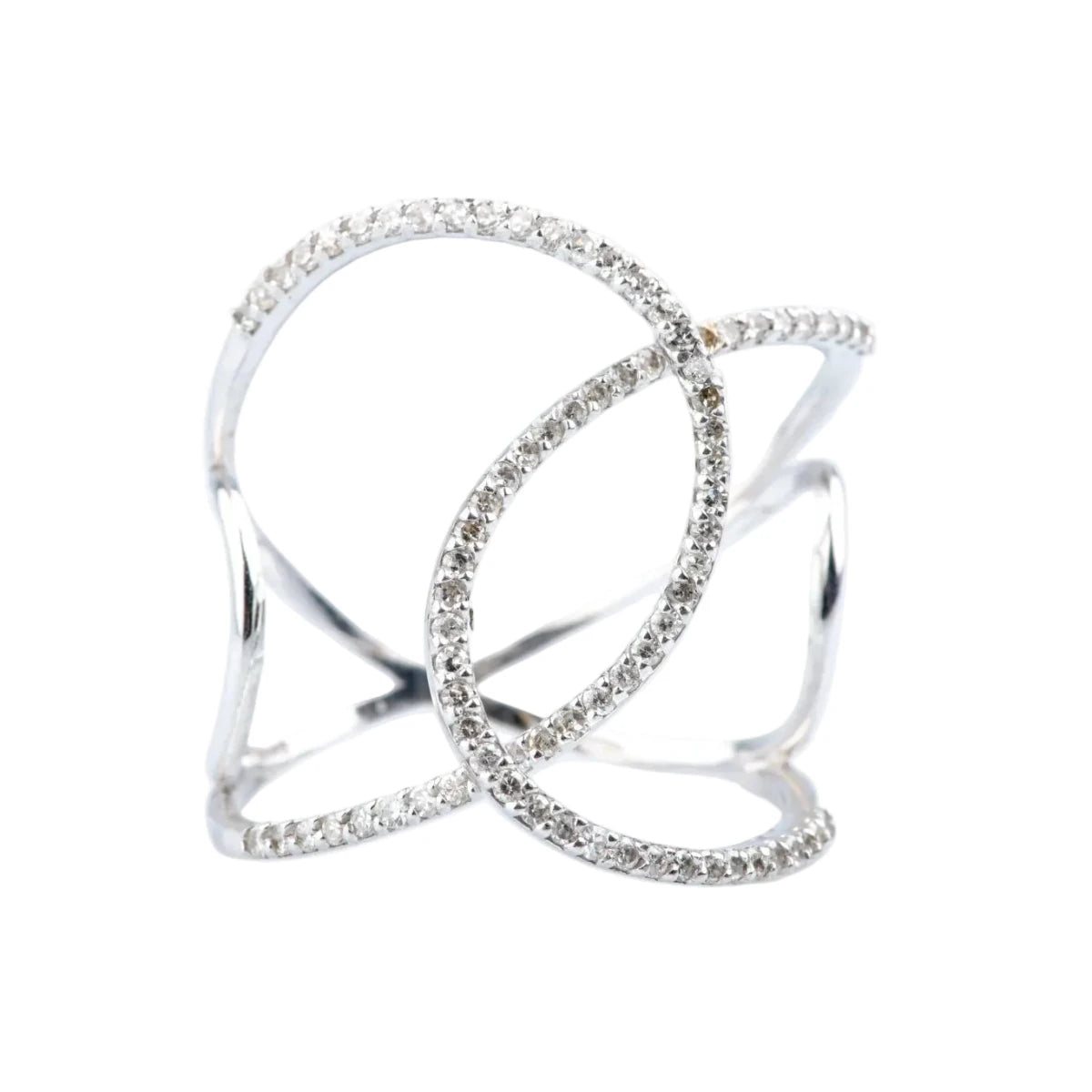 Bague en or blanc et diamants - Castafiore