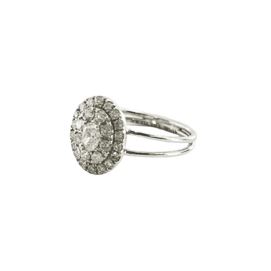 Bague en or blanc et diamants - Castafiore