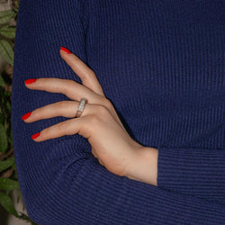 Bague en or blanc et diamants - Castafiore