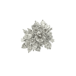 Bague en or blanc et diamants - Castafiore