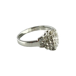 Bague en or blanc et diamants - Castafiore
