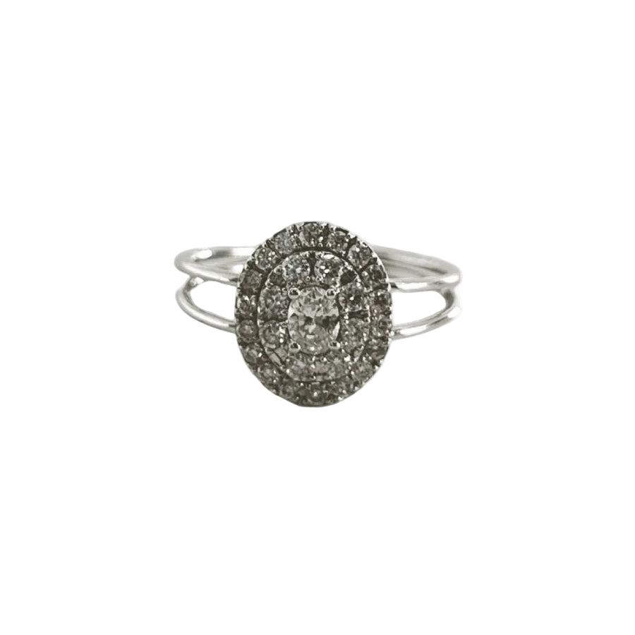 Bague en or blanc et diamants - Castafiore