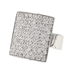 Bague en or blanc et diamants - Castafiore