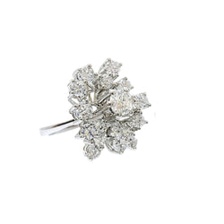 Bague en or blanc et diamants - Castafiore