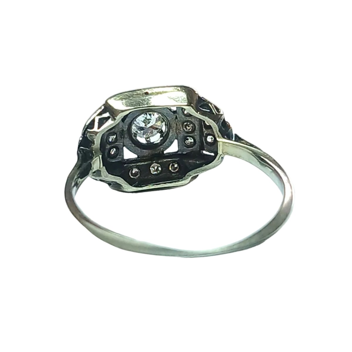 Bague en or blanc et diamants - Castafiore