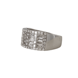 Bague en or blanc et diamants - Castafiore