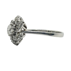 Bague en or blanc et diamants - Castafiore