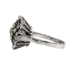 Bague en or blanc et diamants - Castafiore