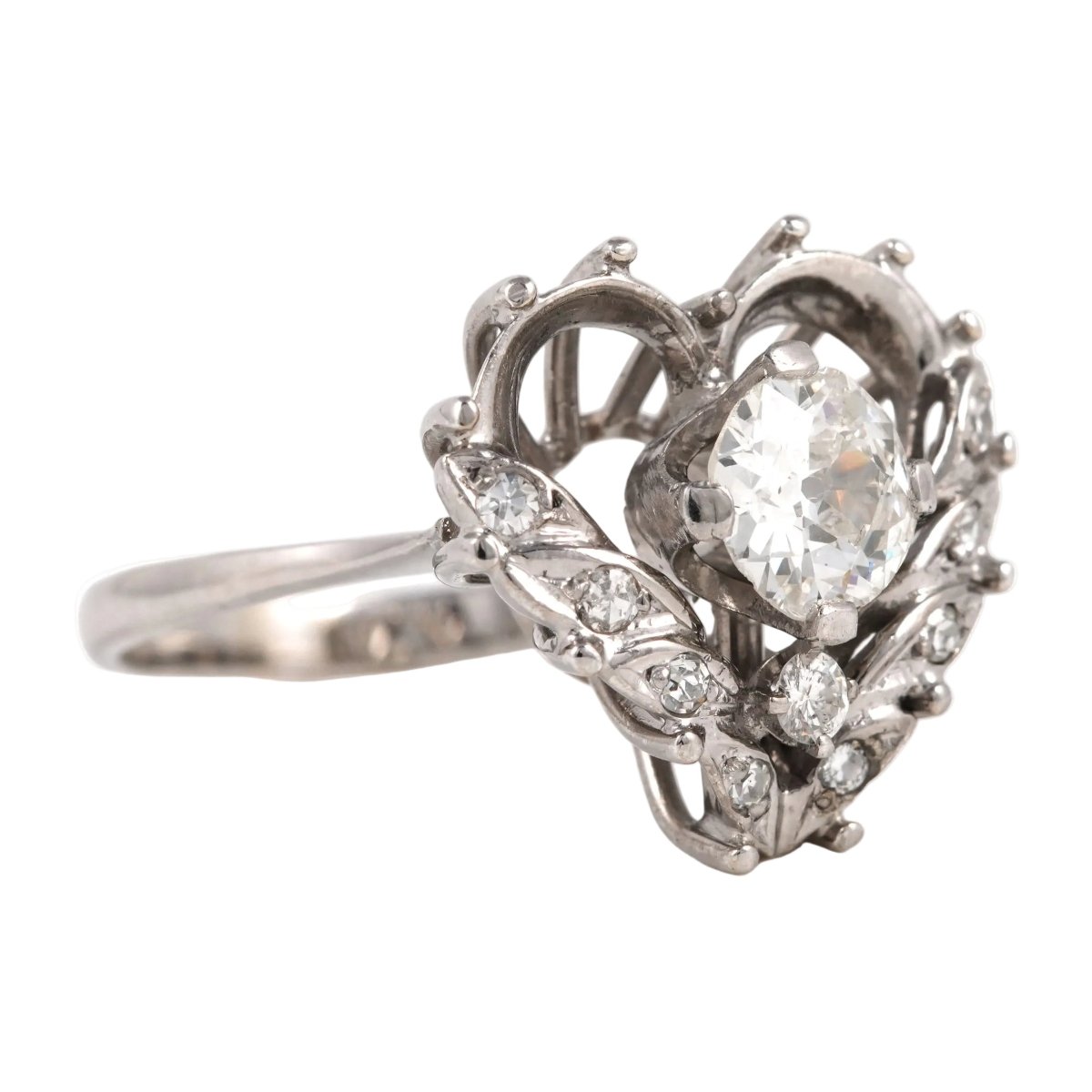 Bague en or blanc et diamants - Castafiore