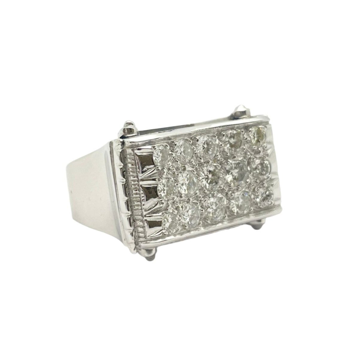 Bague en or blanc et diamants - Castafiore