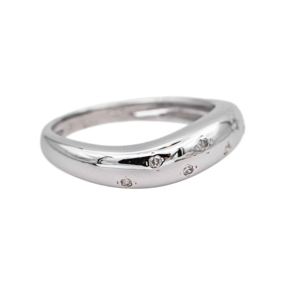 Bague en or blanc et diamants - Castafiore