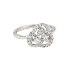 Bague en or blanc et diamants - Castafiore