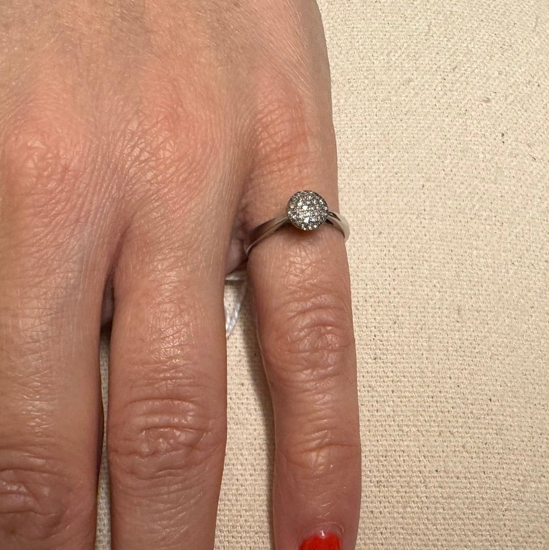 Bague en or blanc et diamants - Castafiore