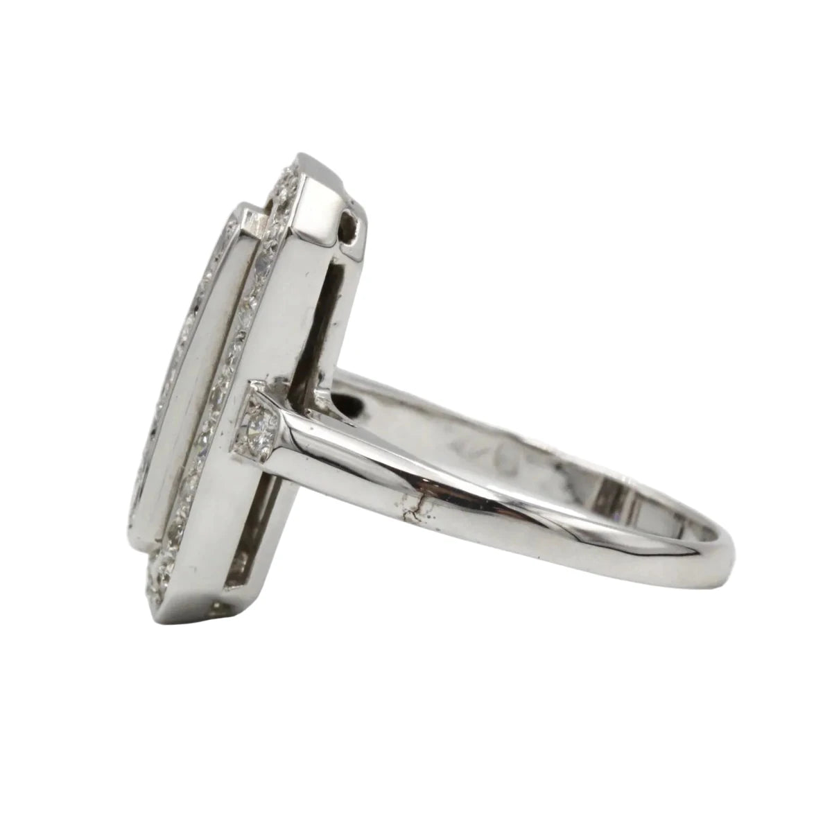 Bague en or blanc et diamants - Castafiore