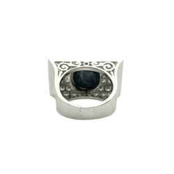 Bague en or blanc, opale et diamants - Castafiore