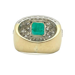 Bague en or blanc, or jaune, émeraude et diamants - Castafiore