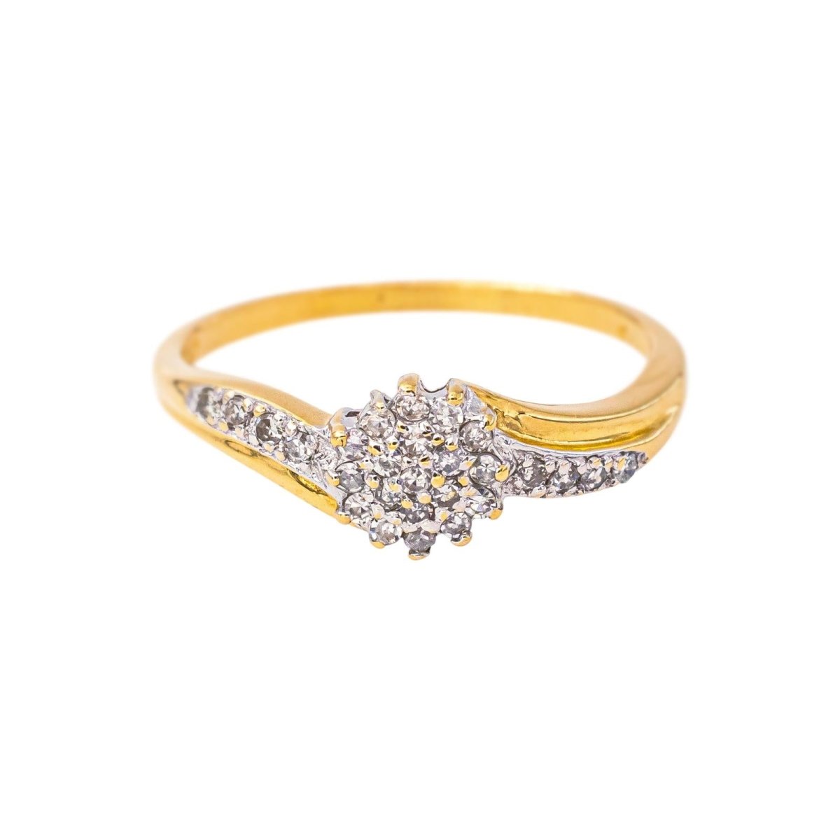 Bague en or blanc, or jaune et diamants - Castafiore