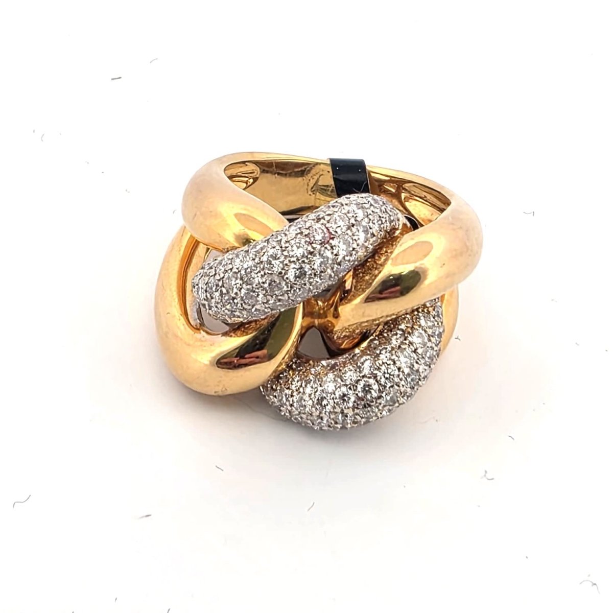 Bague en or blanc, or jaune et diamants - Castafiore