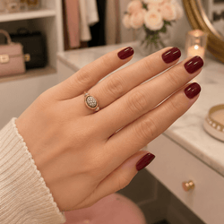 Bague en or blanc, or jaune et diamants - Castafiore