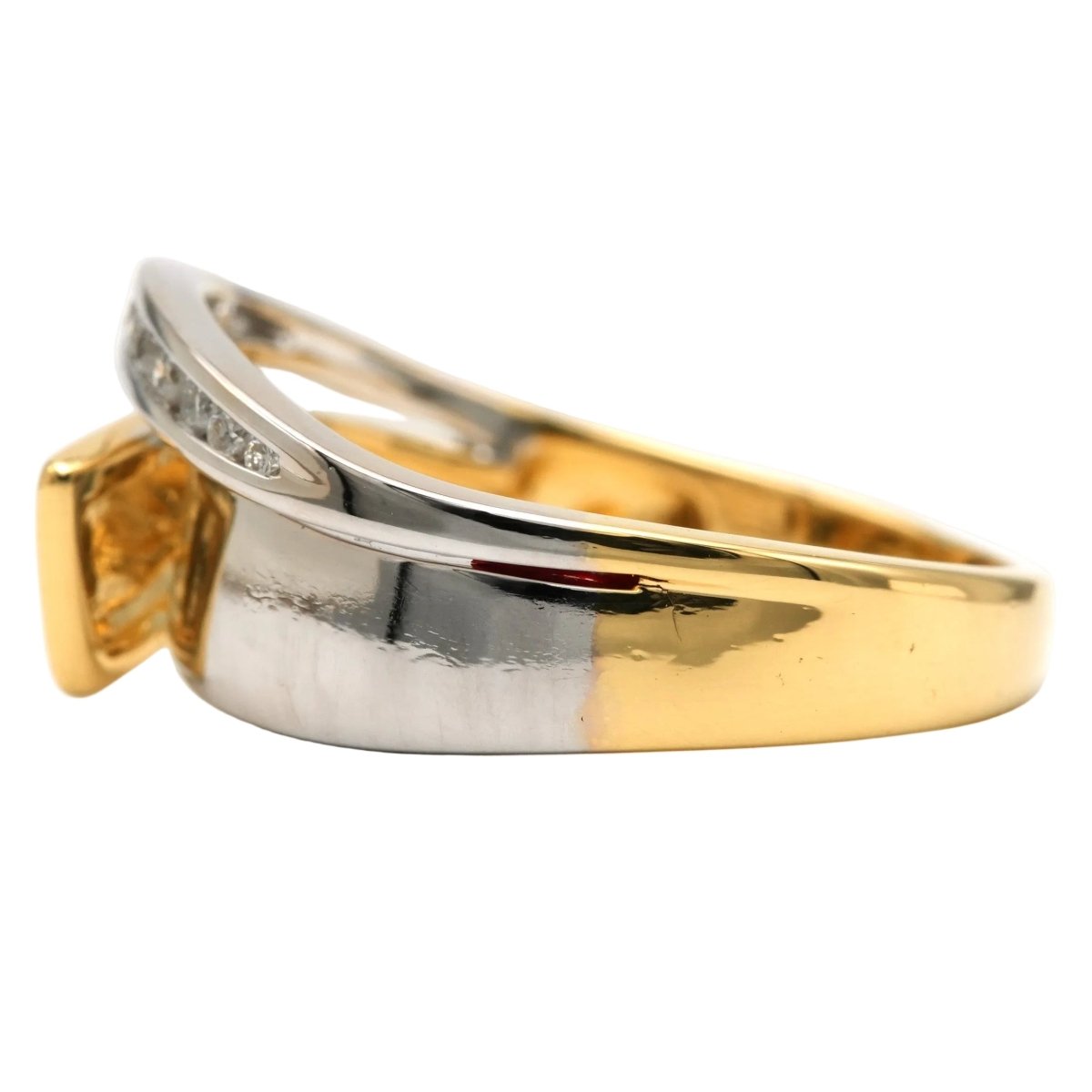 Bague en or blanc, or jaune et diamants - Castafiore