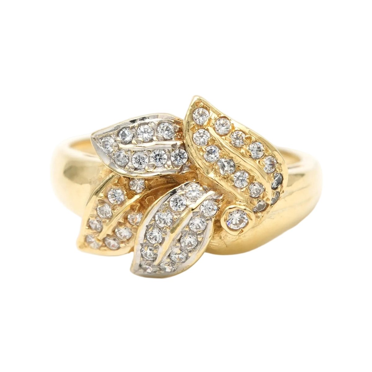 Bague en or blanc, or jaune et diamants - Castafiore